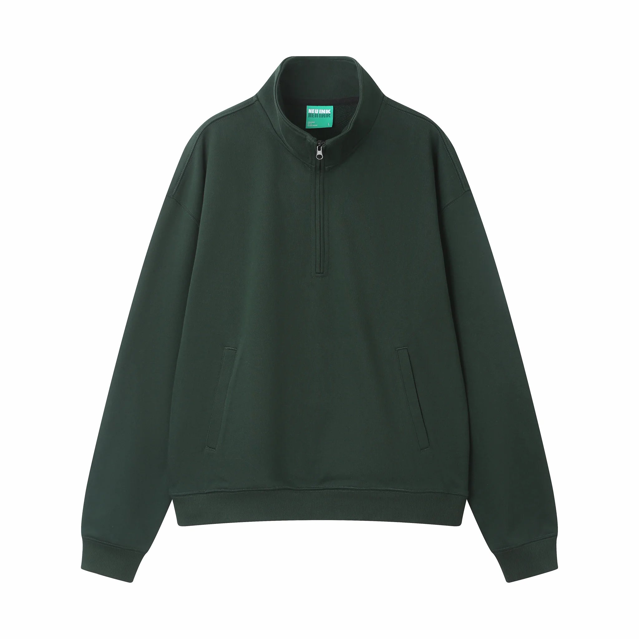 Front & Back Printed Custom Essential Half-Zip Sweatshirt