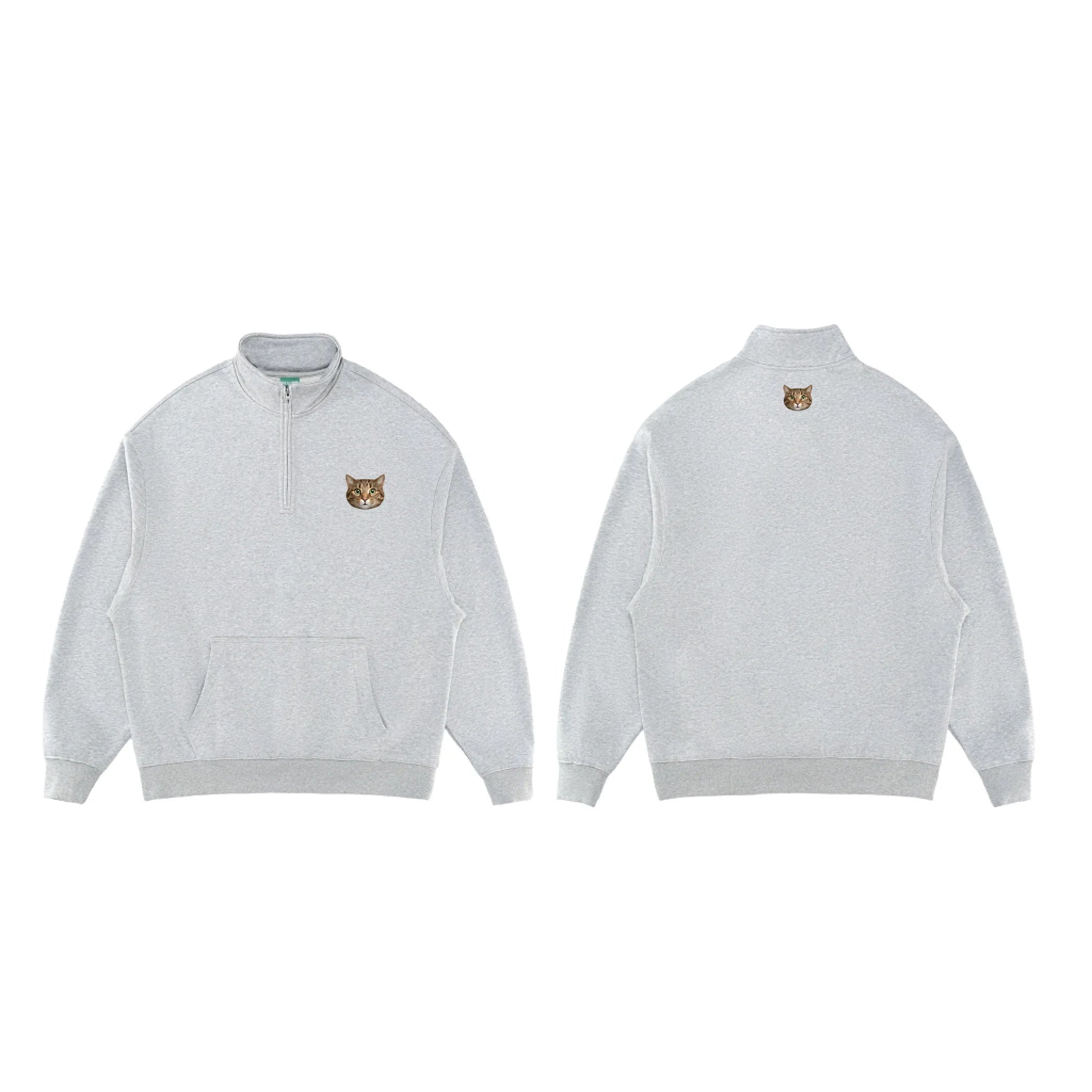 Sports Grey_Essential Halfzip sweats