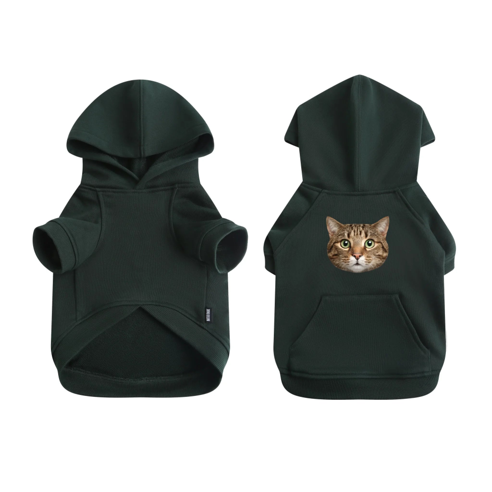Custom Pet Face Printed Essential Dog Hoodie