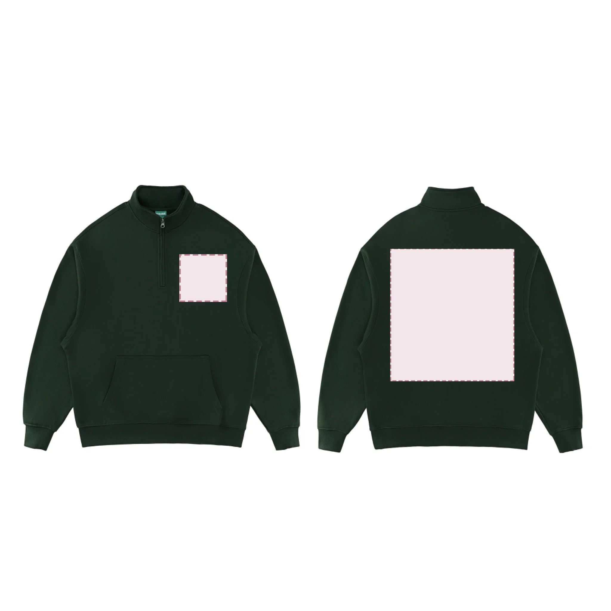 Jungle Green_Essential Halfzip sweats