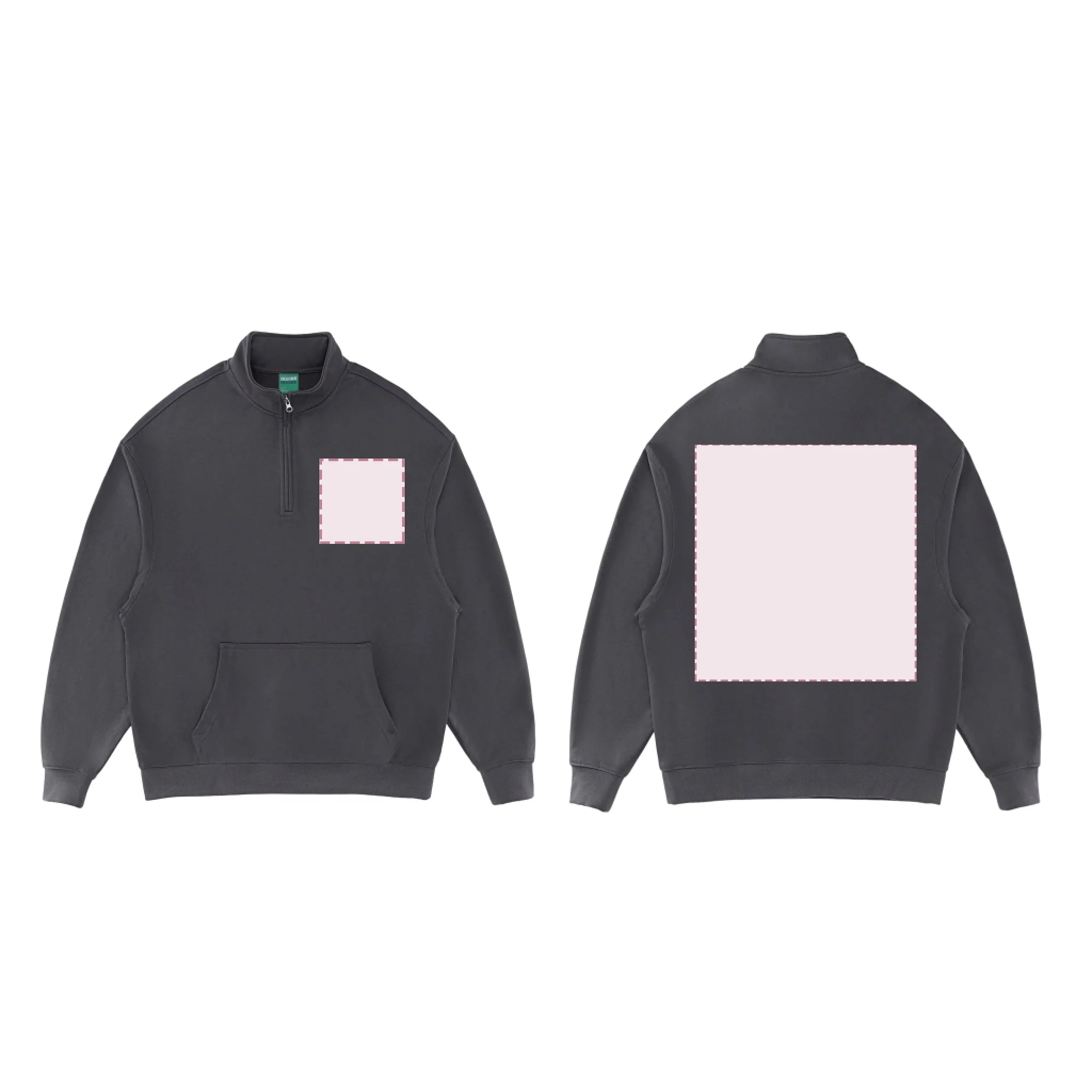 Dark Grey_Essential Halfzip sweats